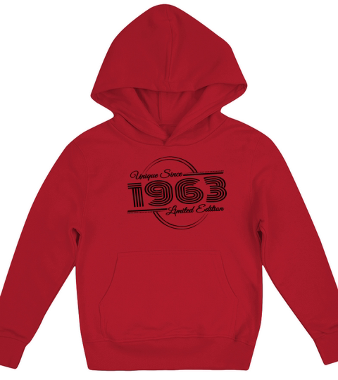 Unique since 1963 Retro Birthday Vintage Style Kids Hoodie