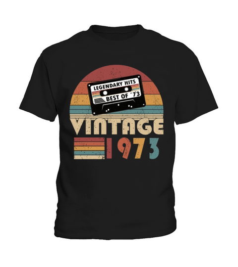50th birthday vintage 1973 best of 1973 Kids T-Shirt