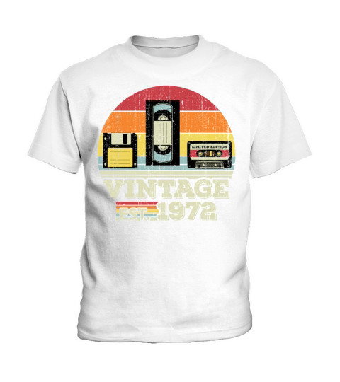 51 Year Old Vintage 1972 51st Birthday Gift Kids T-Shirt