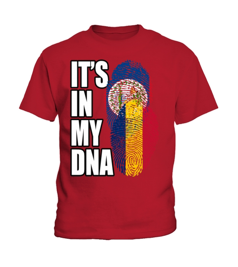 Chadian And Belizean Mix Heritage DNA Flag Kids T-Shirt