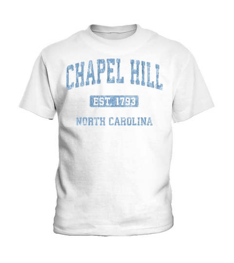 Chapel Hill North Carolina Nc Vintage Athletic Spo Kids T-Shirt