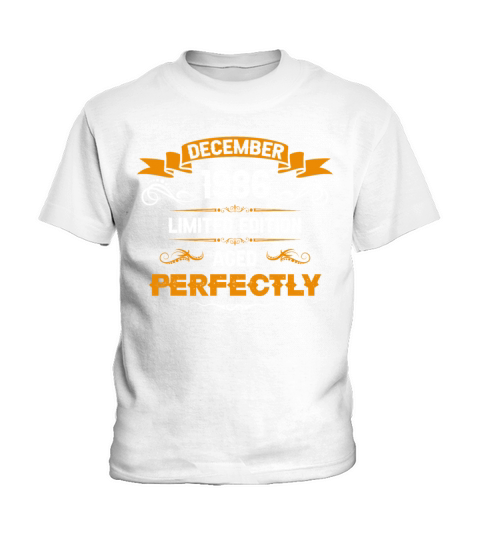 December 1986 Vintage Birthday Present Kids T-Shirt