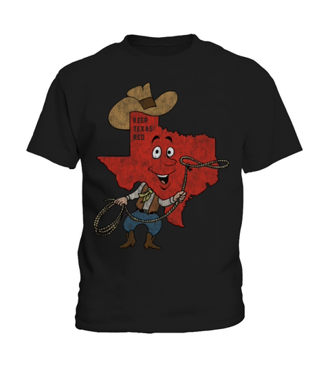 Keep Texas Red Vintage Distressed Kids T-Shirt
