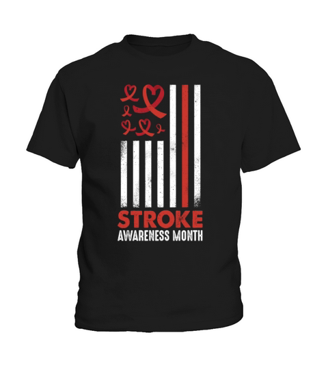 May Wear Red Stroke Awareness Month Kids T-Shirt