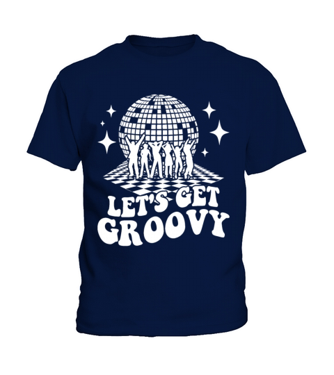 Retro Groovy Club Vintage Party Funny Disco Ball Kids T-Shirt