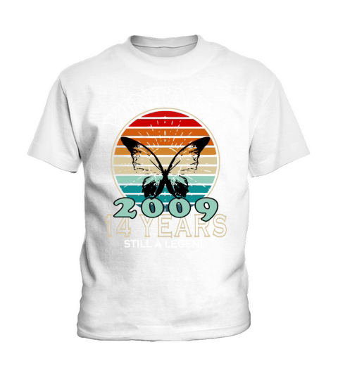 Vintage 14th Birthday 2009 Sports Gift Kids T-Shirt