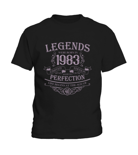 vintage 1983 birthday legend 40th birthday saying Kids T-Shirt
