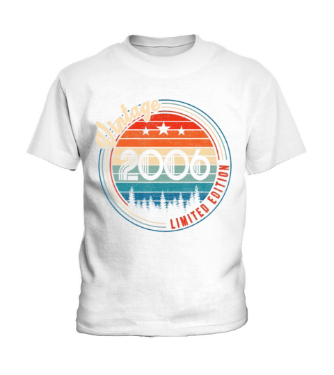 Vintage 2006 16th Year Old Birthday Gifts Kids T-Shirt