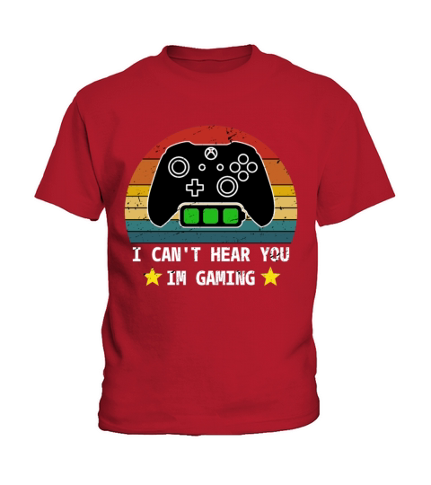 VINTAGE I CANT HEAR YOU IM GAMING DESIGN Kids T-Shirt