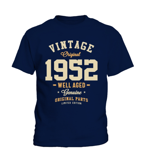 Vintage Original 1952 71st Birthday Kids T-Shirt