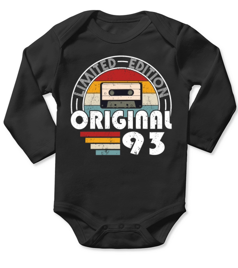 30th birthday vintage 1993 original 1993 Long Sleeve Baby One-Piece