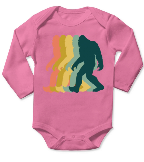 Bigfoot Retro Long Sleeve Baby One-Piece