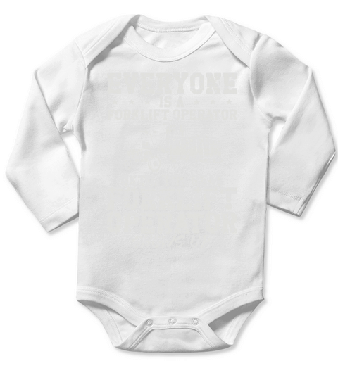 Certified Forklift Truck Operator Long Sleeve Baby One-Piece