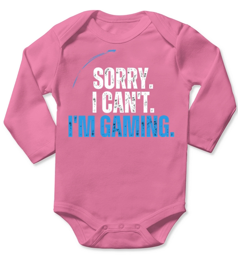 Im Gaming Video Games Funny Gamer Gift for Boys Long Sleeve Baby One-Piece