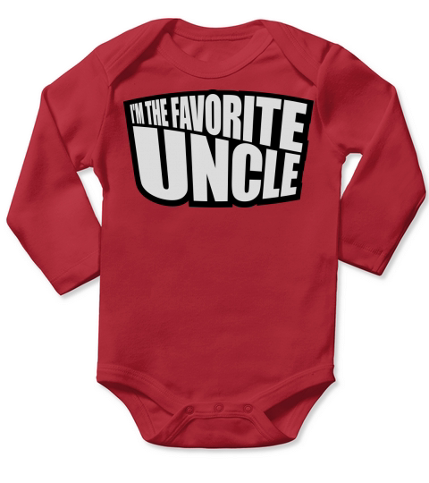 im the favorite uncle Long Sleeve Baby One-Piece
