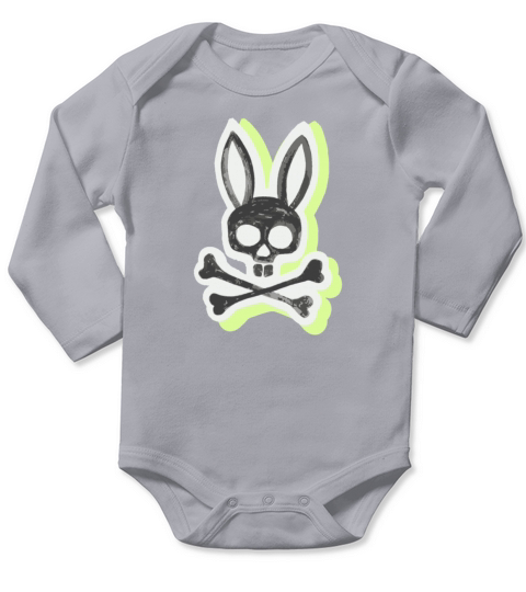 Psycho Bunny Horror Long Sleeve Baby One-Piece