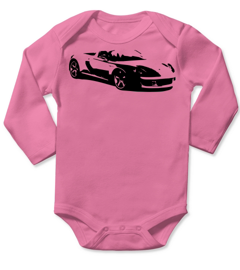 Sportscar Long Sleeve Baby One-Piece