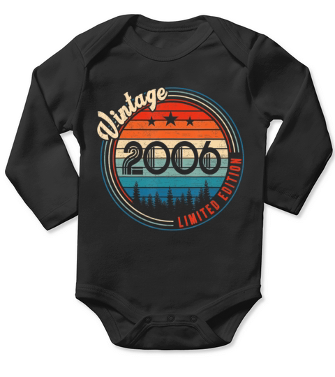 Vintage 2006 16th Year Old Birthday Gifts Long Sleeve Baby One-Piece