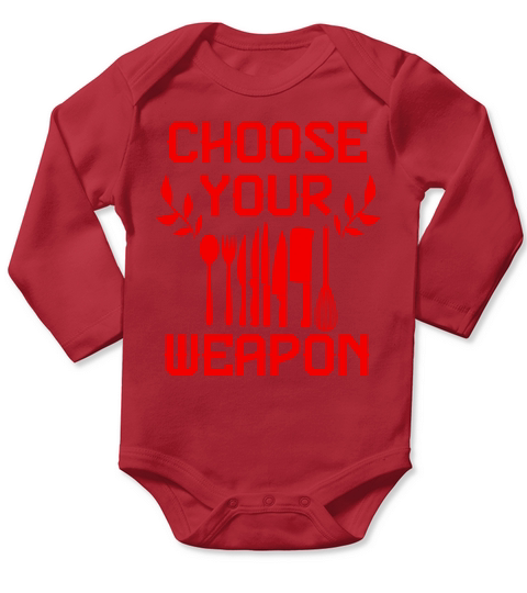 weapon cooking Long Sleeve Baby One-Piece