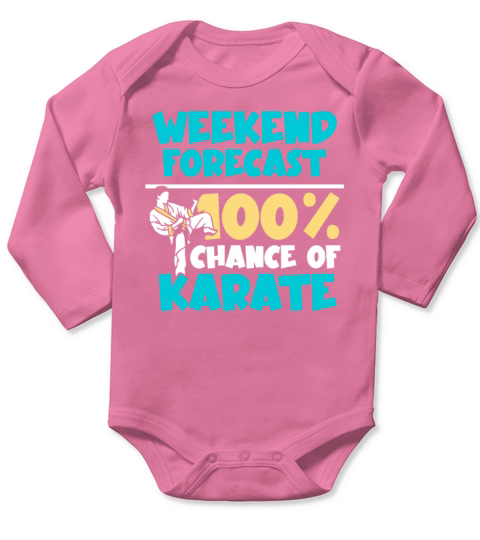 Weekend forecast chance of Karate Long Sleeve Baby One-Piece