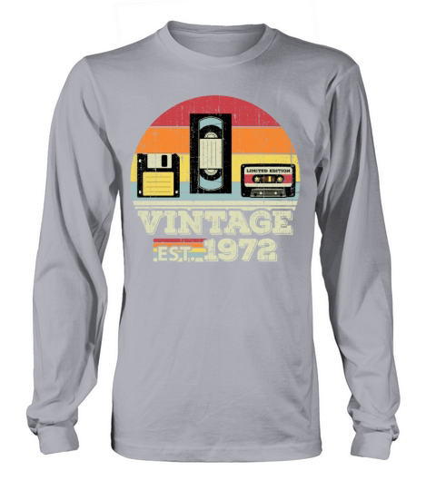 51 Year Old Vintage 1972 51st Birthday Gift Long sleeved Unisex