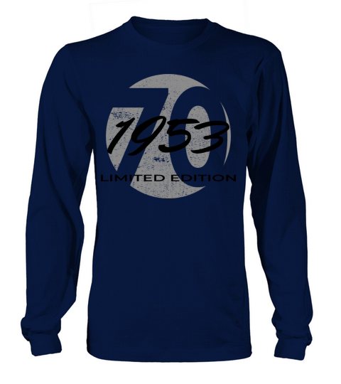 70th birthday men women 70 years 1953 vintage Long sleeved Unisex