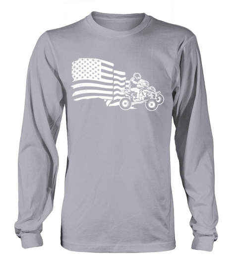 all terrain vehicles patriotic flag vintage with s Long sleeved Unisex