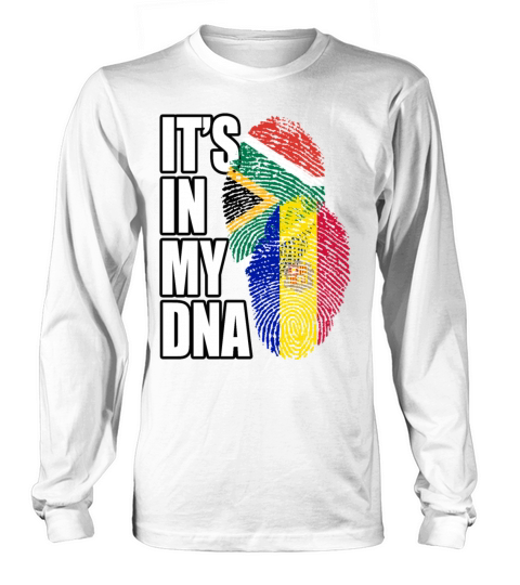 Andorran And South African Mix Heritage DNA Flag Long sleeved Unisex
