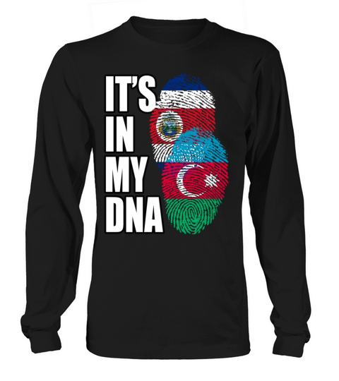 Azerbaijani And Costa Rican Mix Heritage DNA Flag Long sleeved Unisex