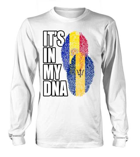 Barbadian And Andorran Mix Heritage DNA Flag Long sleeved Unisex