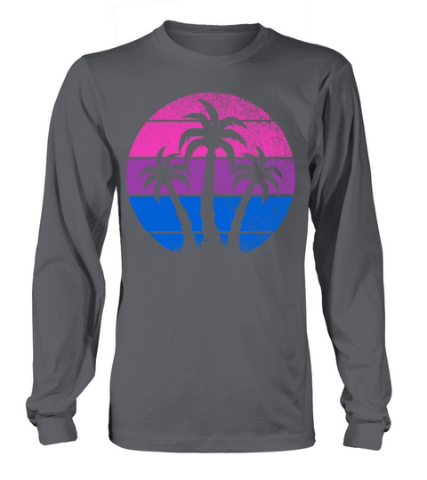Bisexual Sunset Bi Retro Pride Flag Gift Long sleeved Unisex