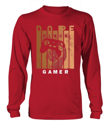 Black Gamer Black histroy month design For Gaming Long sleeved Unisex