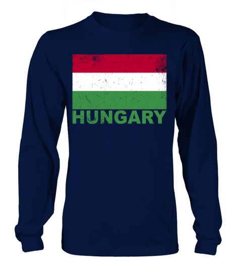 Hungary Flag Vintage Hungarian Origin Nationality Long sleeved Unisex