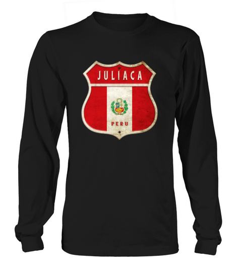 Juliaca Peru coat of arms flag design Long sleeved Unisex