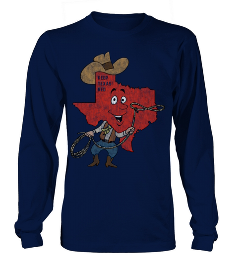 Keep Texas Red Vintage Distressed Long sleeved Unisex