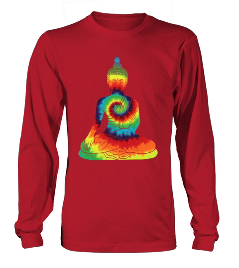 Vintage Tie Dye Buddha For Buddism Beliver Long sleeved Unisex