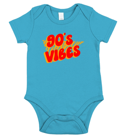 90s Vibe Nineties Decade 1990 Vintage 90s Party Short Sleeve Baby One-Piece