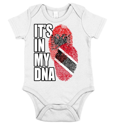 Albanian And Trinidad Tobago Mix Heritage DNA Flag Short Sleeve Baby One-Piece