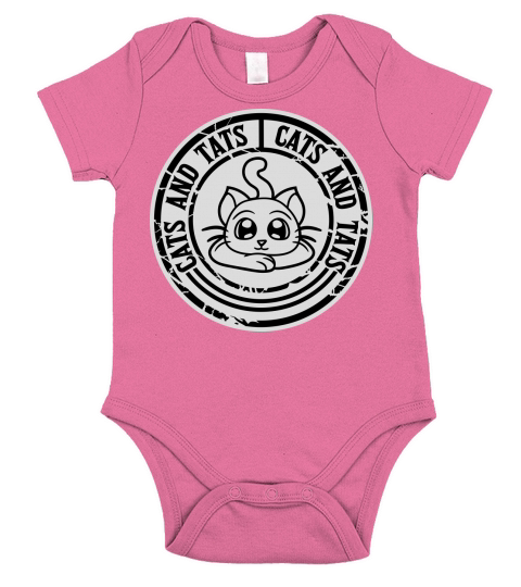 cats and tats quote Short Sleeve Baby One-Piece