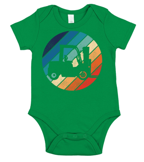 Certified Forklift Truck Operator Short Sleeve Baby One-Piece