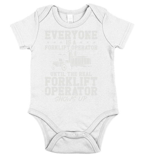 Certified Forklift Truck Operator Short Sleeve Baby One-Piece