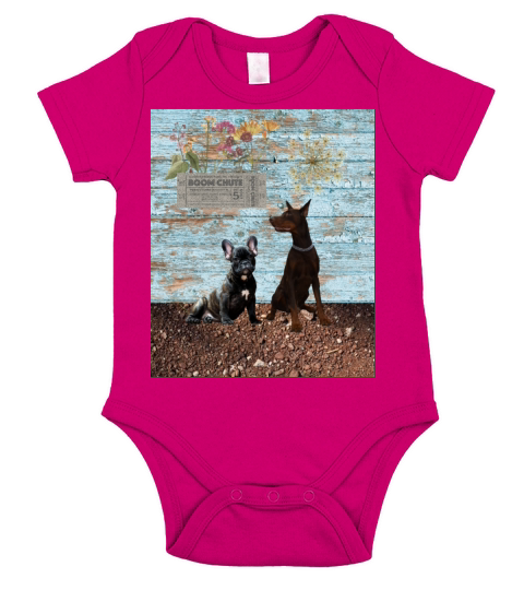 Dog Short Sleeve Baby One-Piece