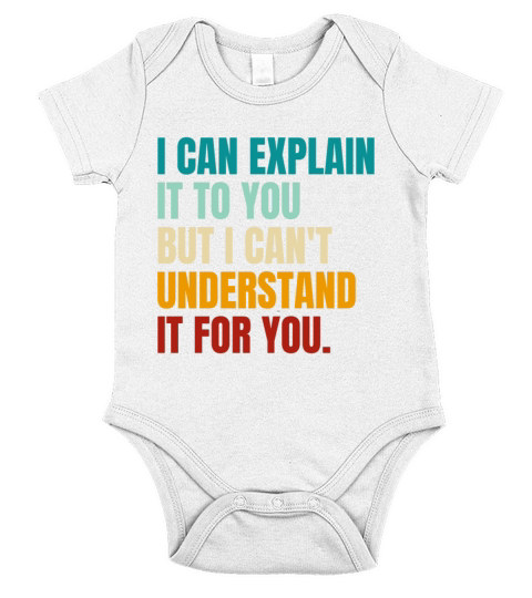 Funny Retro Vintage I Can Explain It To You Short Sleeve Baby One-Piece