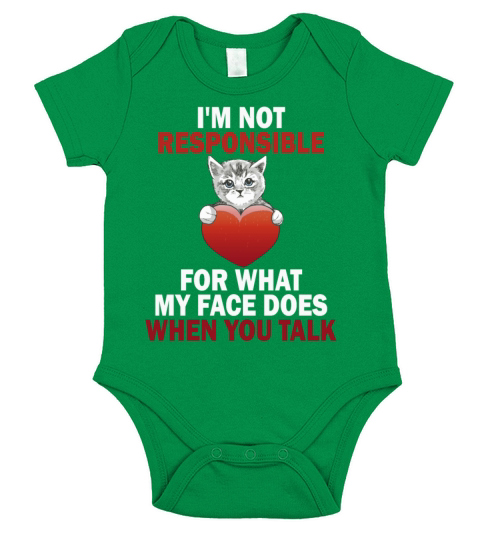 I Am Not Responsible For What My Face Does Short Sleeve Baby One-Piece