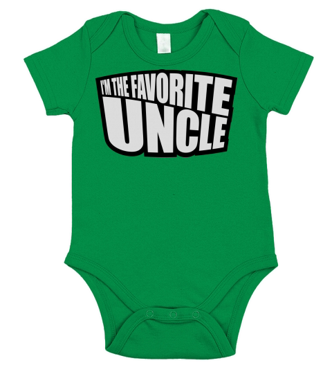 im the favorite uncle Short Sleeve Baby One-Piece