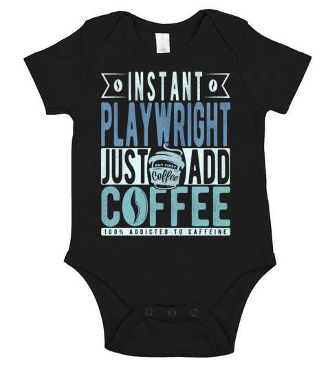 Instant Playwright Just Add Coffee Short Sleeve Baby One-Piece
