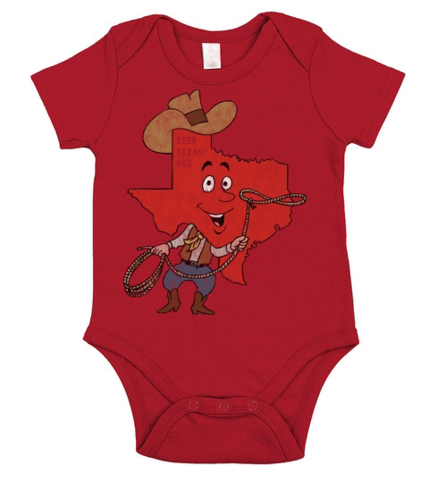 Keep Texas Red Vintage Distressed Short Sleeve Baby One-Piece