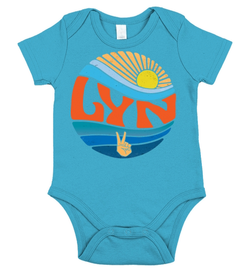 Lyn Shirt Vintage Sunset Lyn Groovy Tie Dye Short Sleeve Baby One-Piece