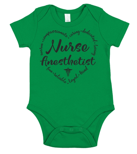 Nurse Anesthetist Design for CRNA Short Sleeve Baby One-Piece