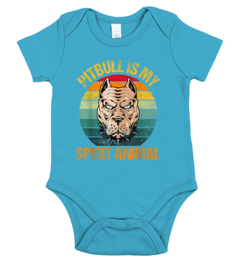 Pit Bull Lover Retro Vintage Short Sleeve Baby One-Piece